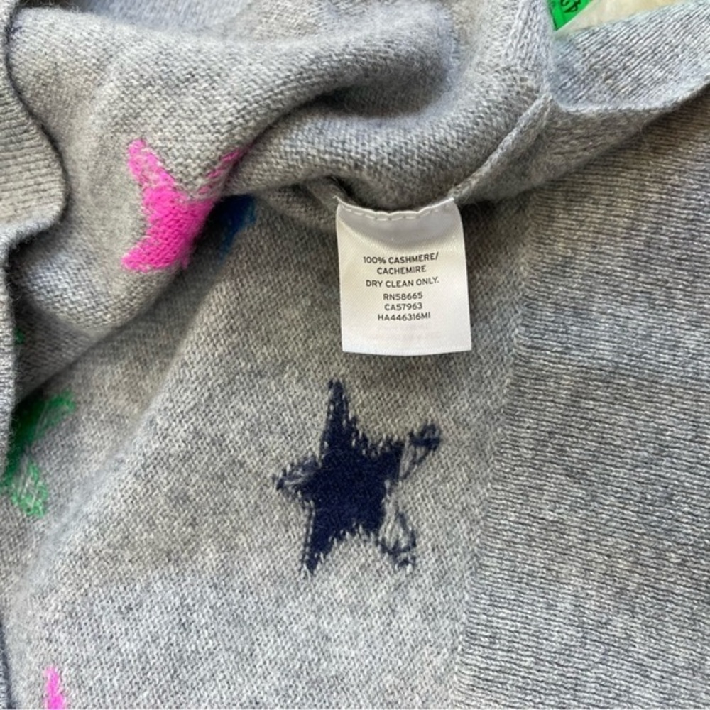 Halogen Cashmere Star‎ Print Colorful Sweater - Picture 4 of 8